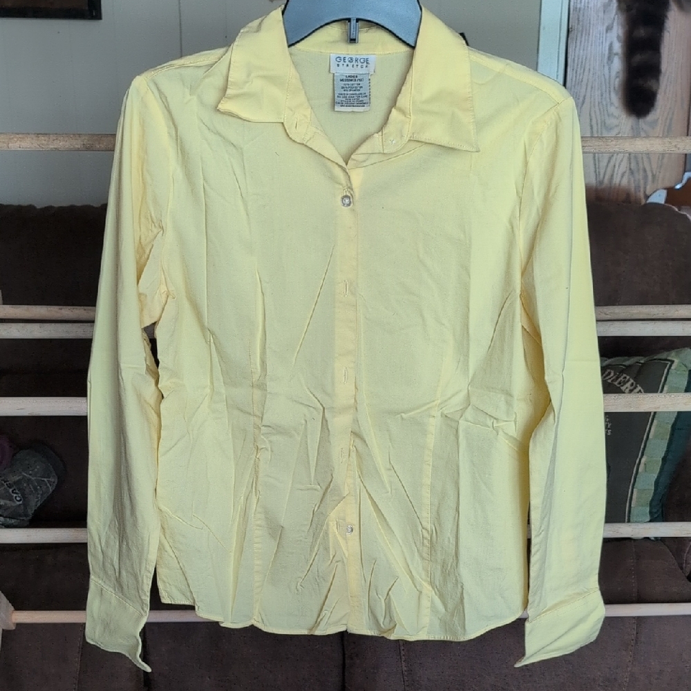 George Light Yellow Long Sleeve Shirt